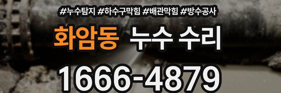 화암동 누수 수리