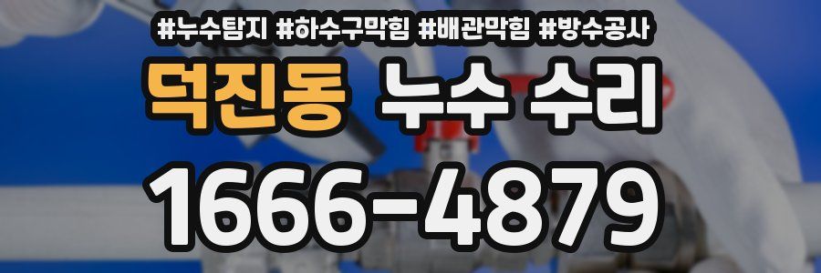 덕진동 누수 수리