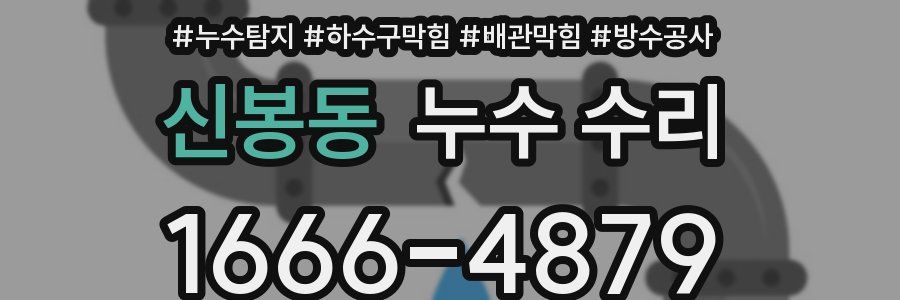신봉동 누수 수리