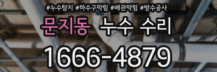 문지동 누수 수리