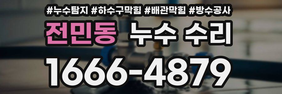 전민동 누수 수리