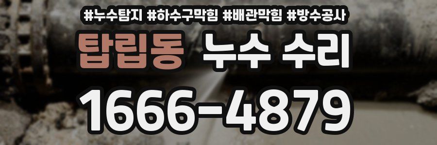 탑립동 누수 수리