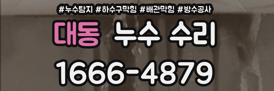 대동 누수 수리