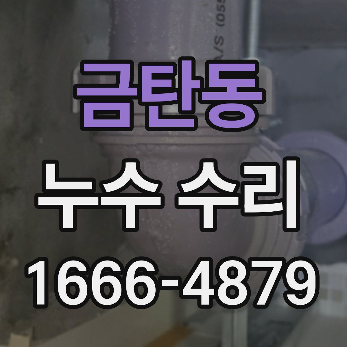 금탄동 누수 수리