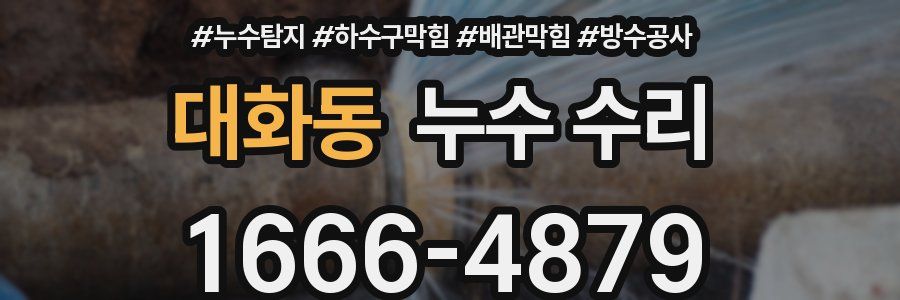 대화동 누수 수리