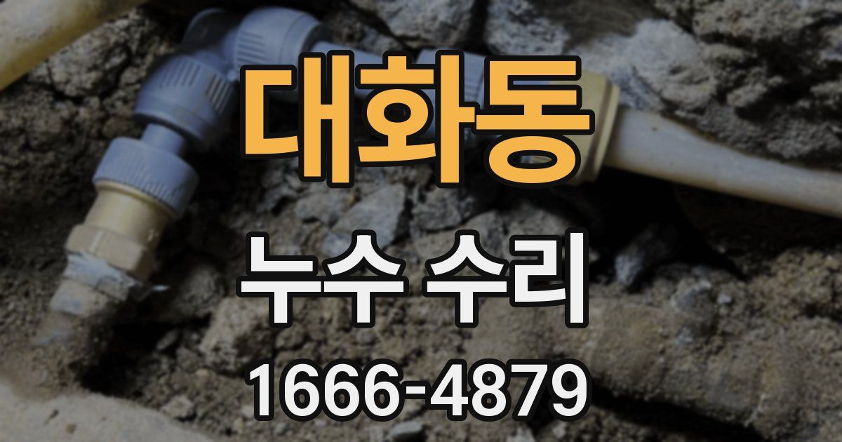 대화동 누수 수리