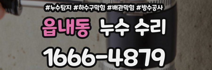 읍내동 누수 수리