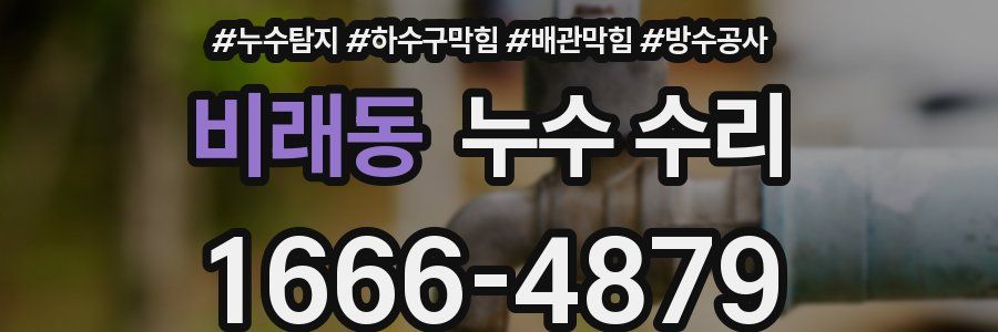 비래동 누수 수리