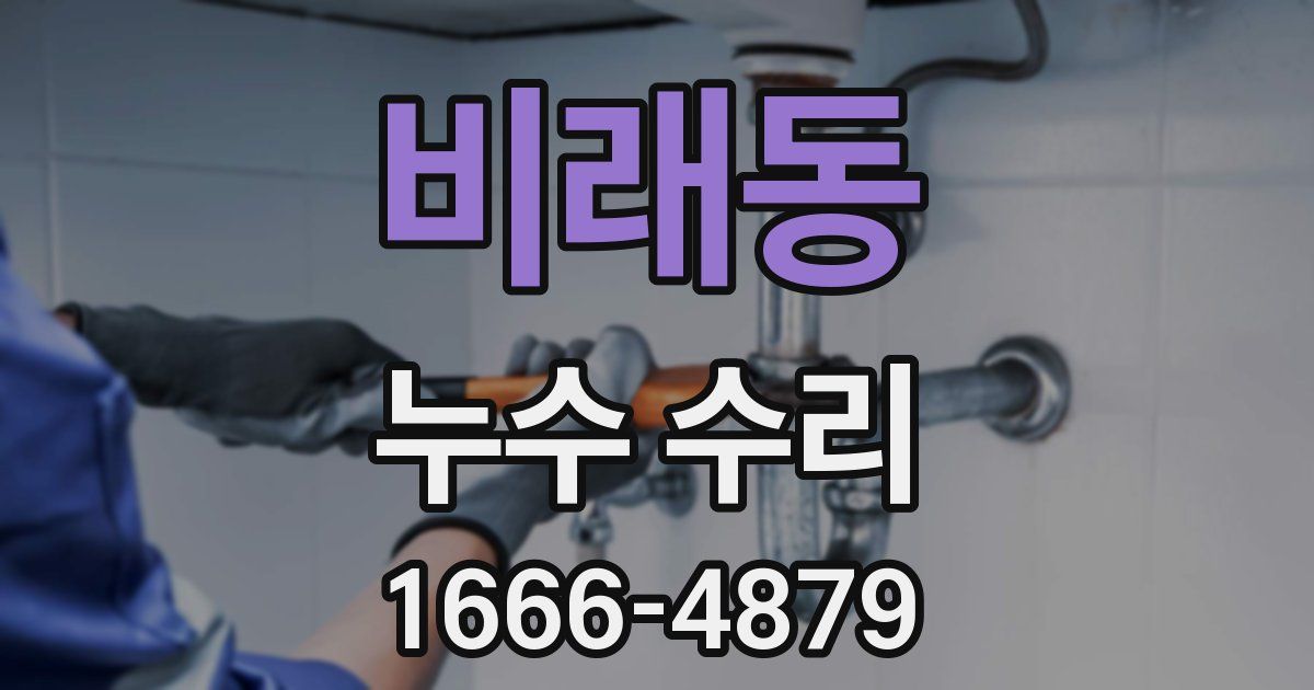 비래동 누수 수리