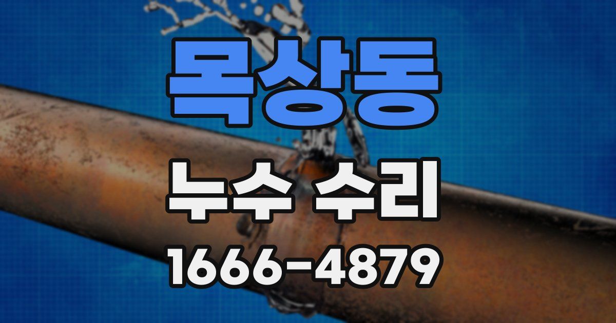 목상동 누수 수리