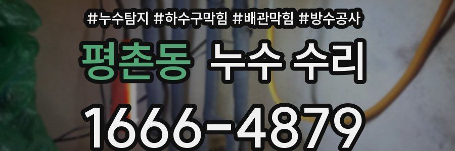 평촌동 누수 수리