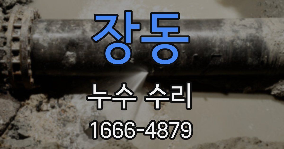장동 누수 수리