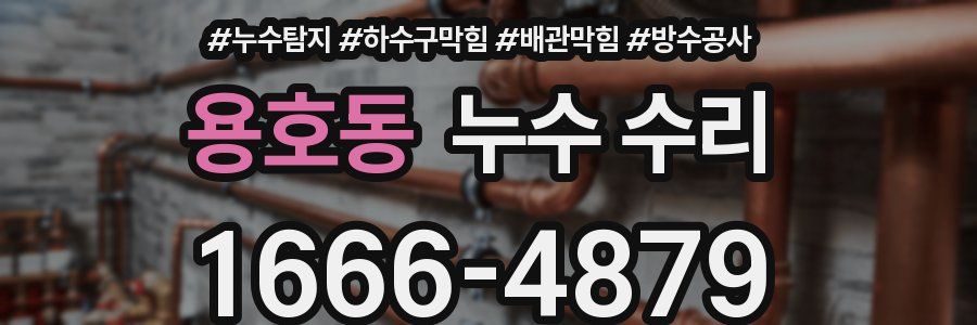 용호동 누수 수리