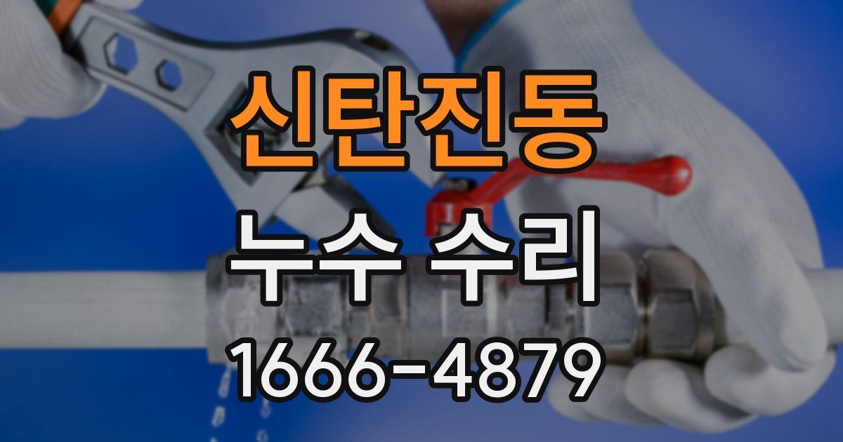 신탄진동 누수 수리