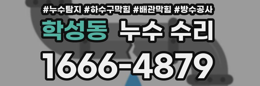 학성동 누수 수리