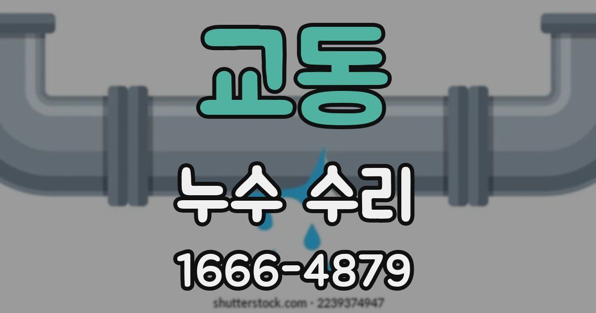 교동 누수 수리