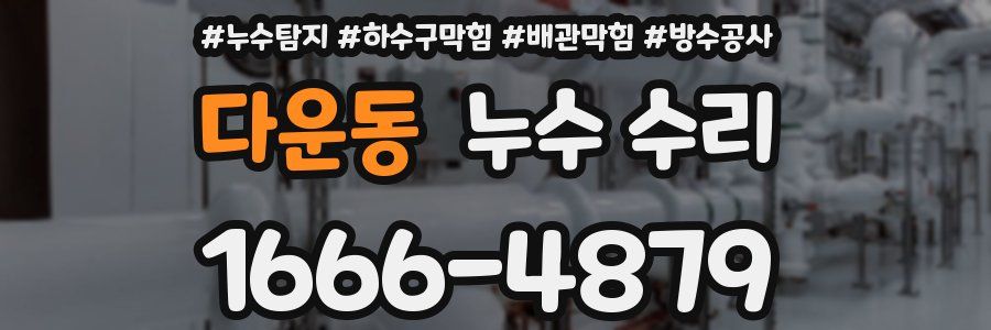 다운동 누수 수리