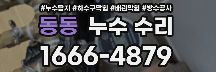 동동 누수 수리