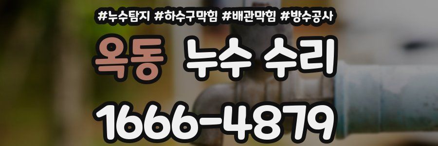 옥동 누수 수리