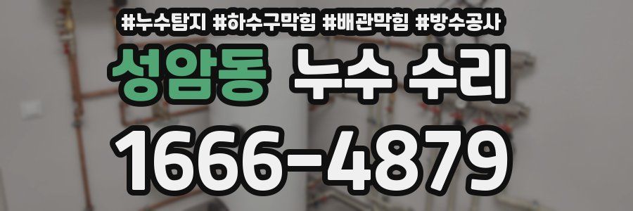 성암동 누수 수리