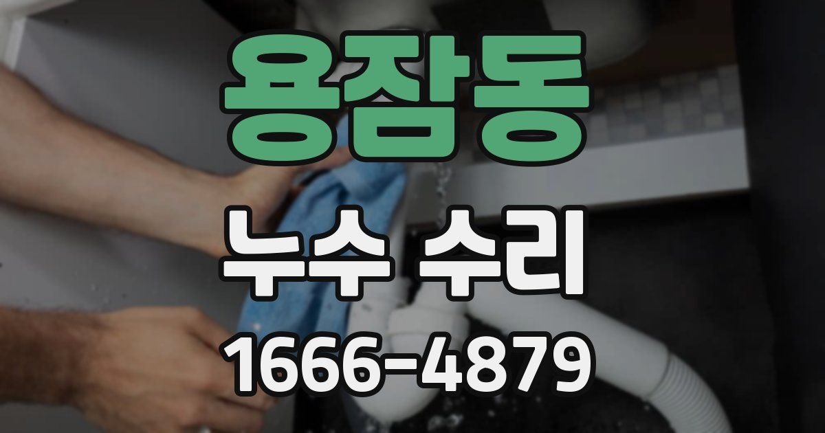 용잠동 누수 수리