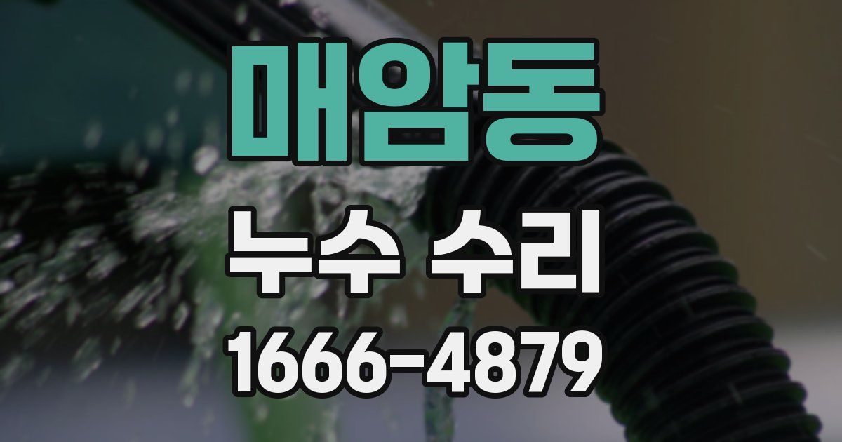매암동 누수 수리