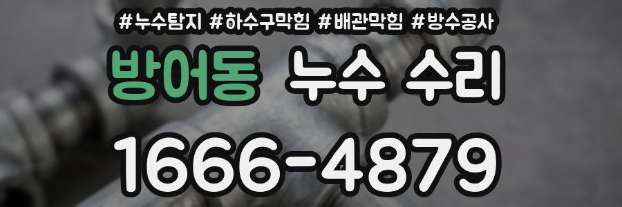 방어동 누수 수리