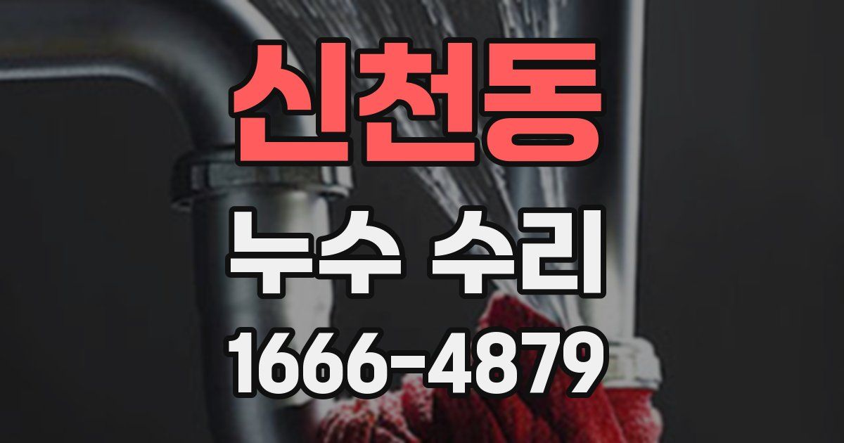 신천동 누수 수리