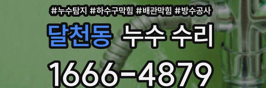 달천동 누수 수리