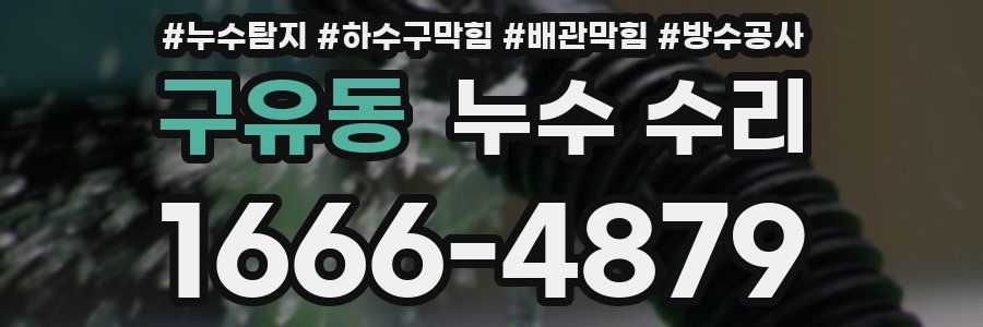 구유동 누수 수리