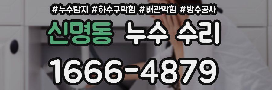 신명동 누수 수리