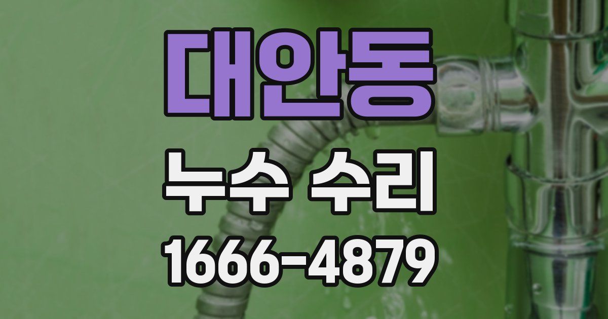 대안동 누수 수리
