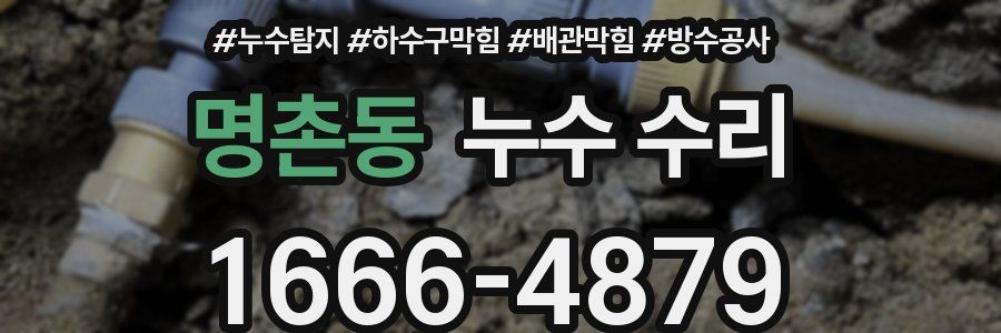 명촌동 누수 수리