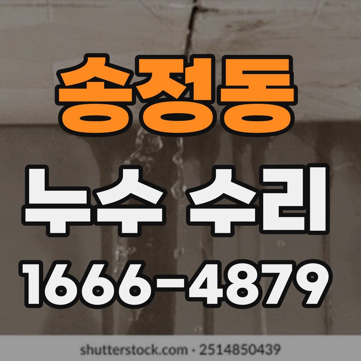 송정동 누수 수리