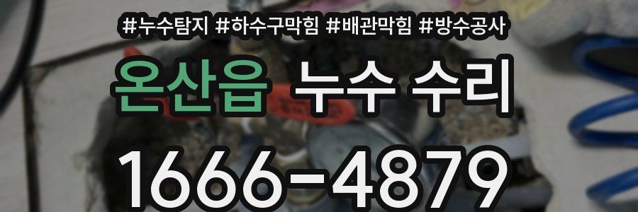 온산읍 누수 수리