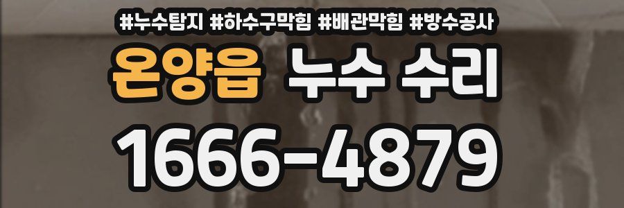 온양읍 누수 수리