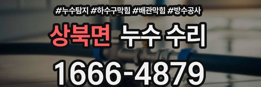 상북면 누수 수리