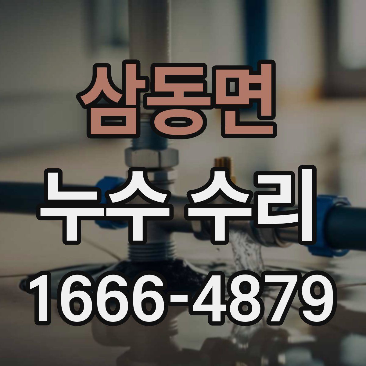 삼동면 누수 수리
