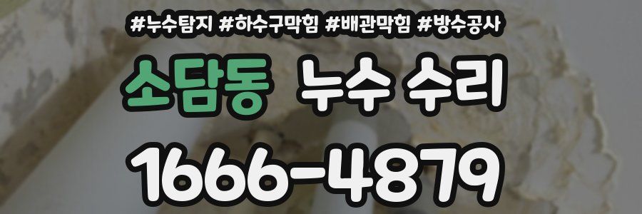 소담동 누수 수리