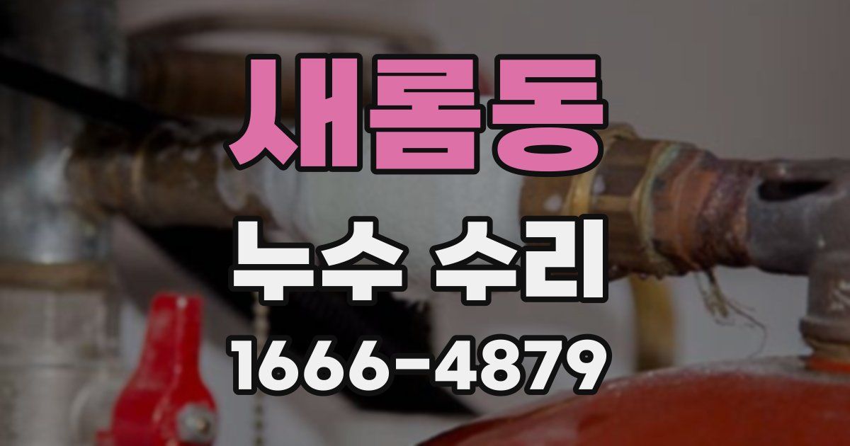 새롬동 누수 수리