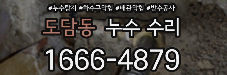 도담동 누수 수리