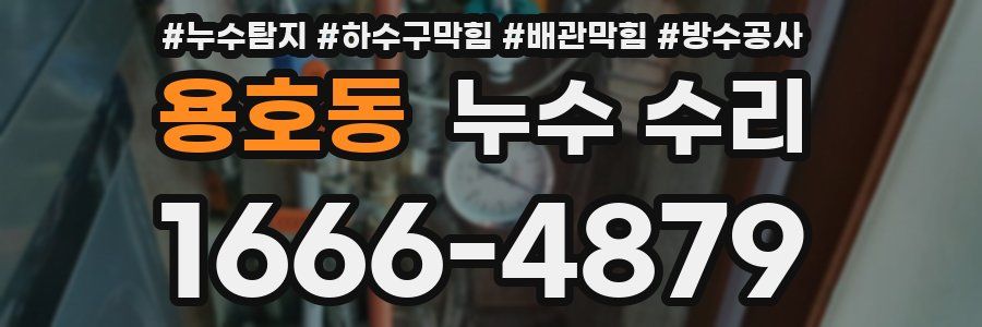 용호동 누수 수리