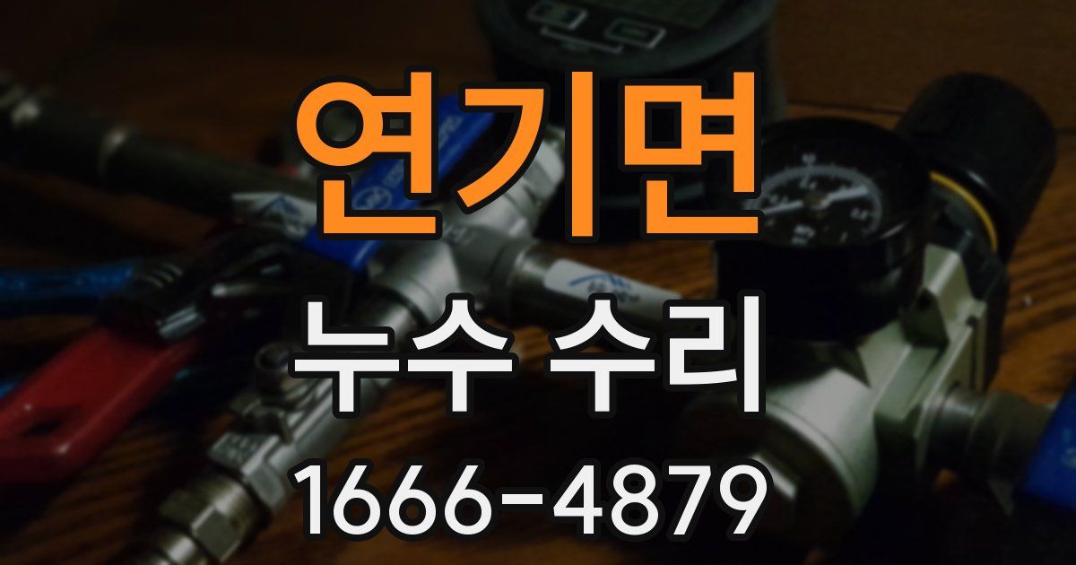 연기면 누수 수리