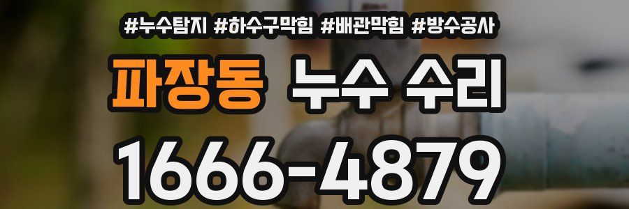 파장동 누수 수리