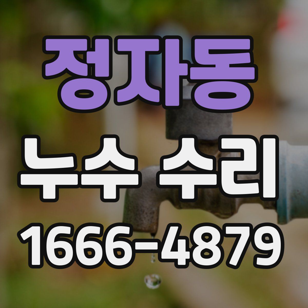 정자동 누수 수리