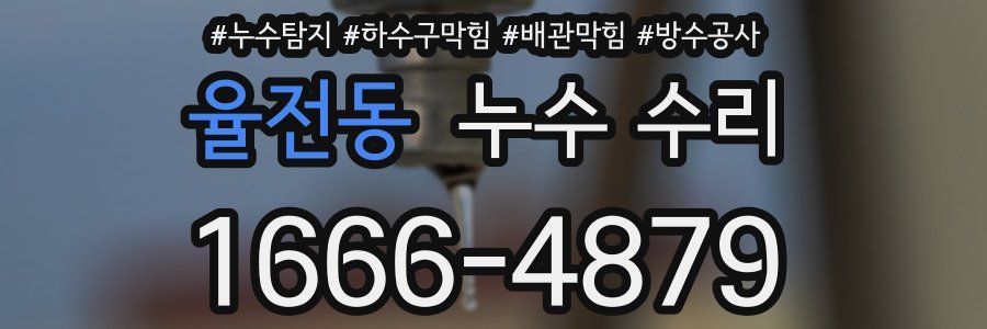 율전동 누수 수리