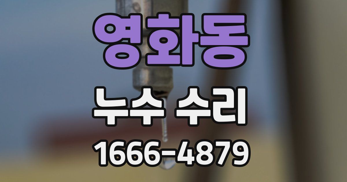 영화동 누수 수리