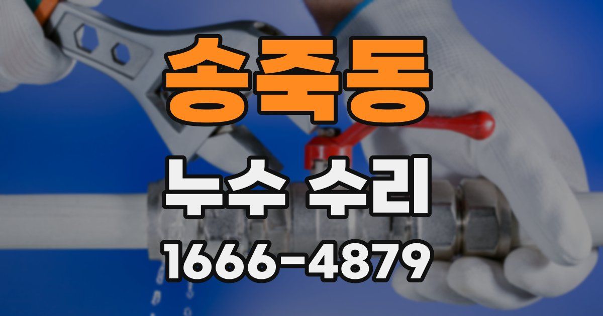 송죽동 누수 수리