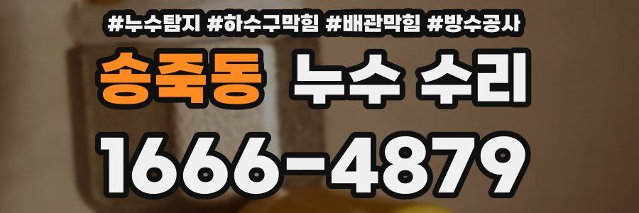 송죽동 누수 수리