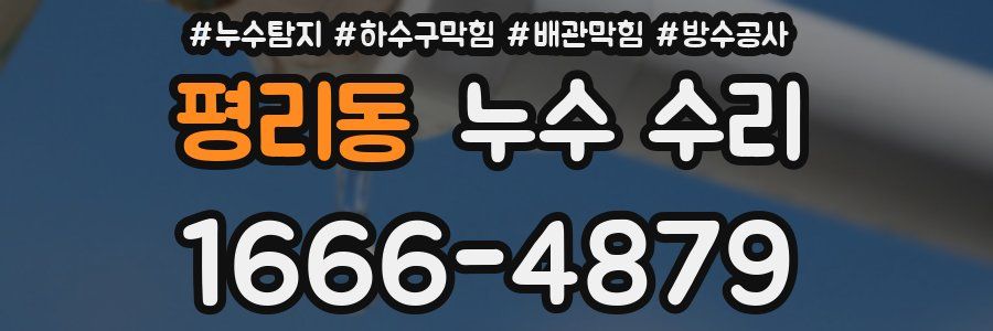 평리동 누수 수리